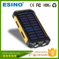 LED Solar Backpack Charger ROHS Solar Cell Phone Charger Power Bank Solar Waterproof
